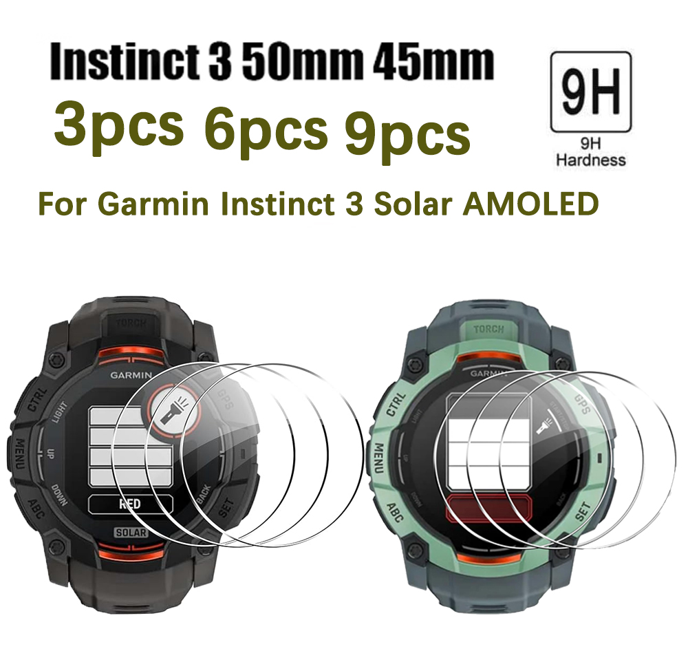 Smartwatch Screen Film - 3/6/9 Buah untuk Garmin Instinct 3