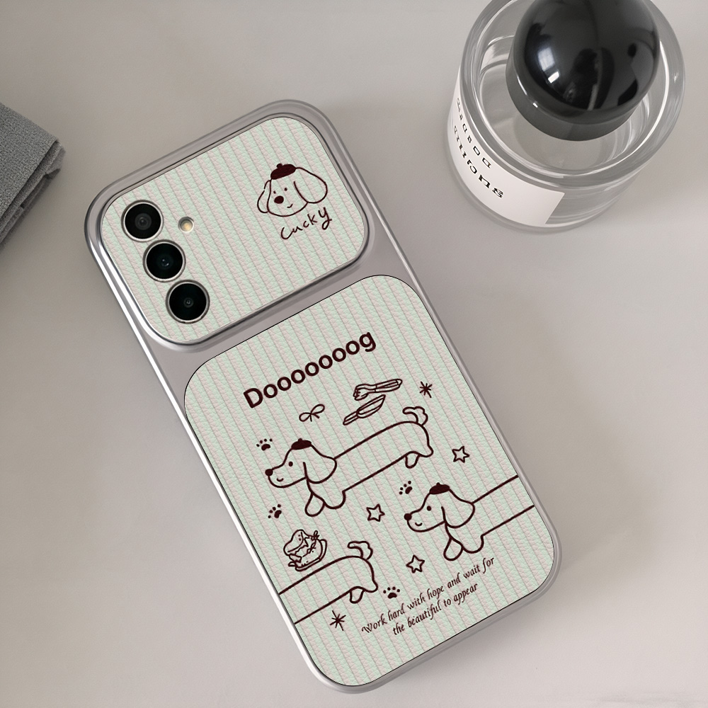 Casing Ponsel Kartun Dachshund - Camera Lens Protector ulasan dan harga