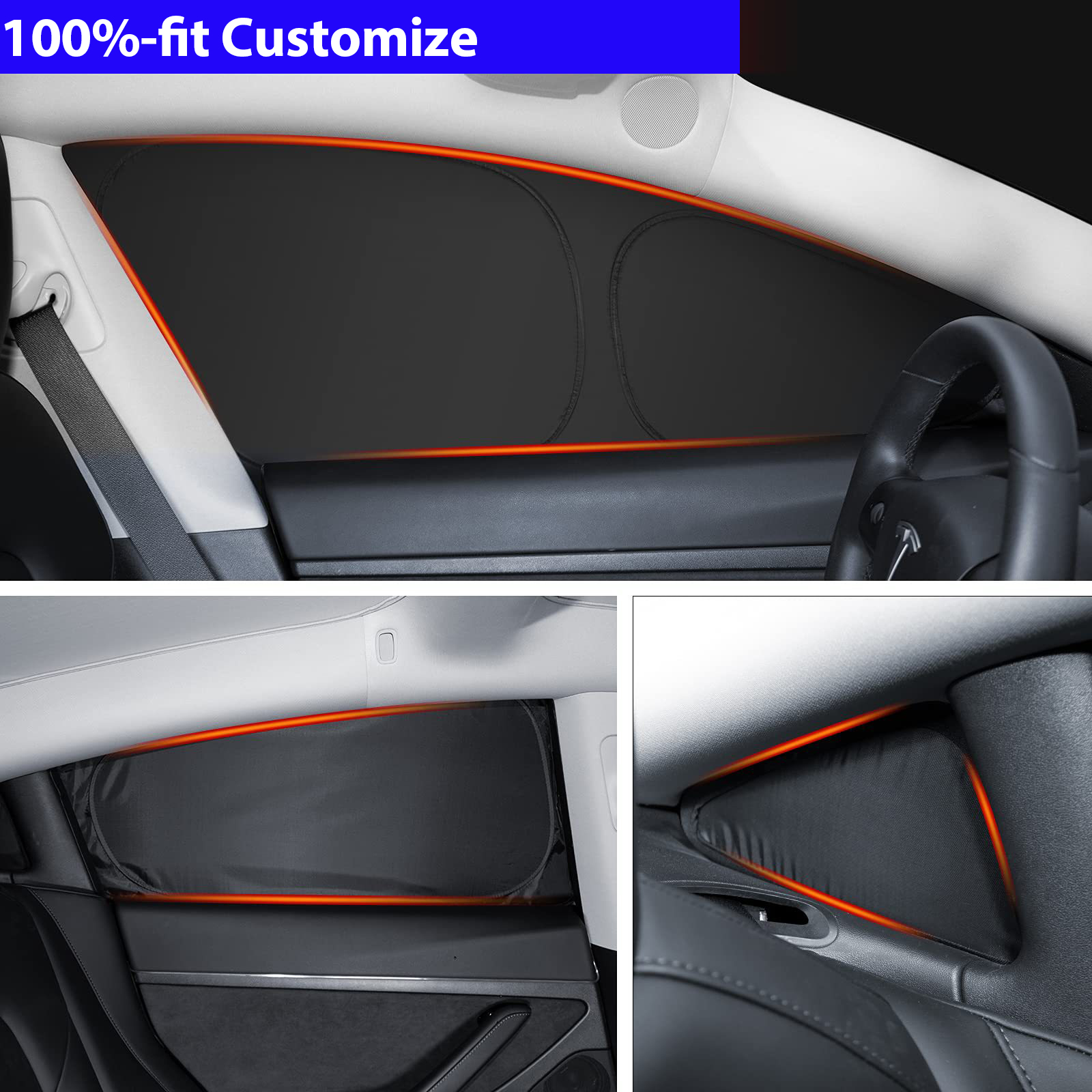 Kerai Mobil untuk Tesla Model  - Privacy Screen Protector ulasan dan harga