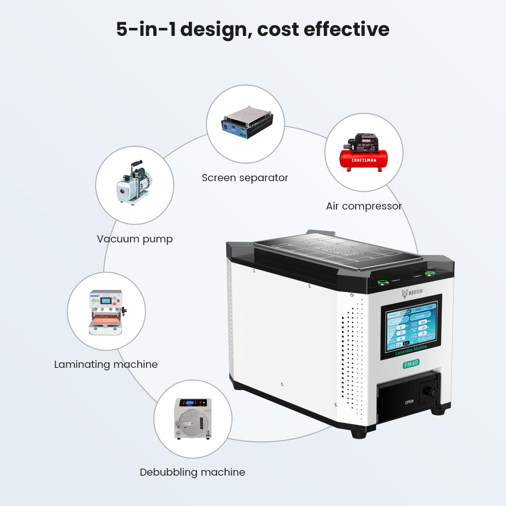 REFOX FM-40 5in1 Mesin Laminas - Screen Alignment Tool ulasan dan harga
