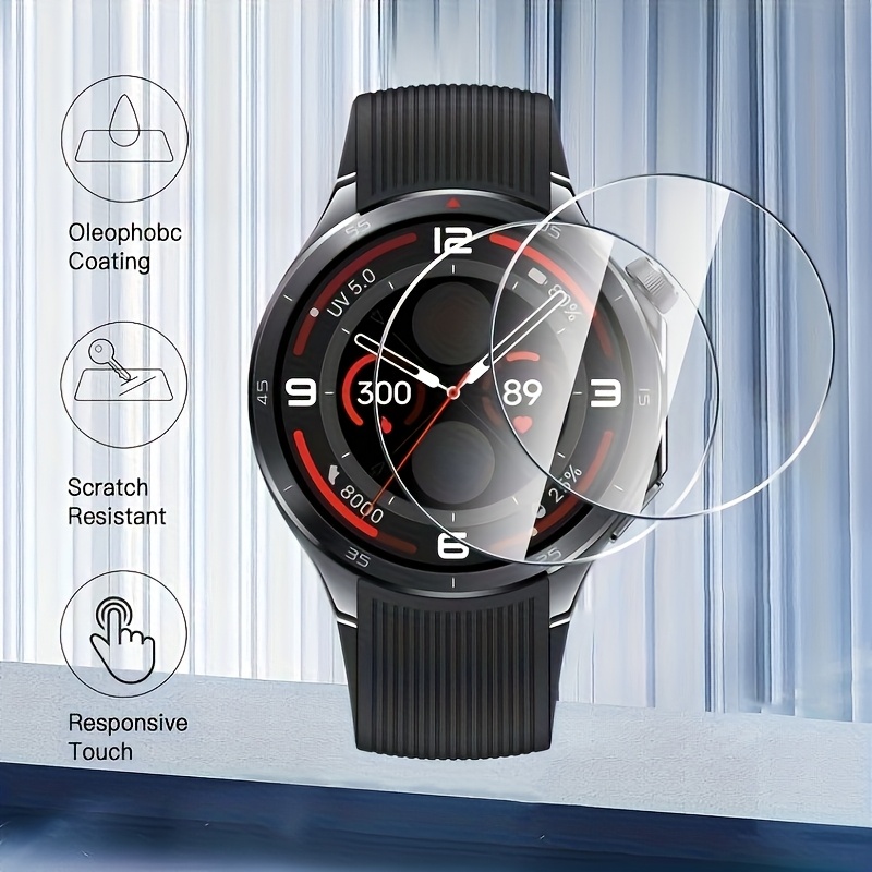 3 Buah Pelindung Layar Kaca Te - Smartwatch Screen Film ulasan dan harga